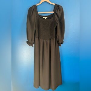Nanette Lepore Black Long Sleeve Dress